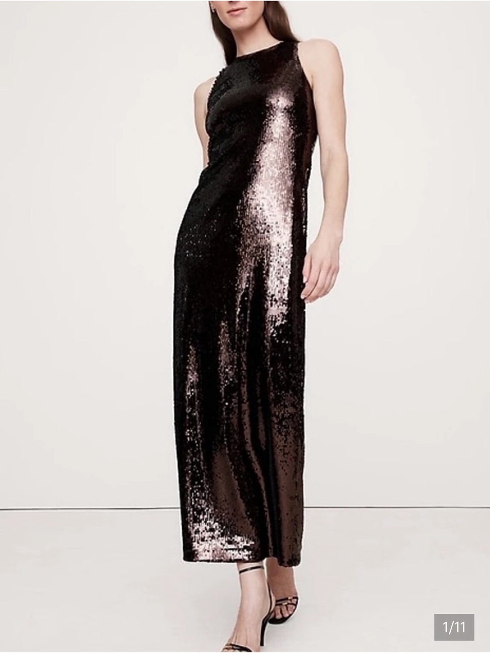 Banana Republic Brown  Sequin Maxi Skirt